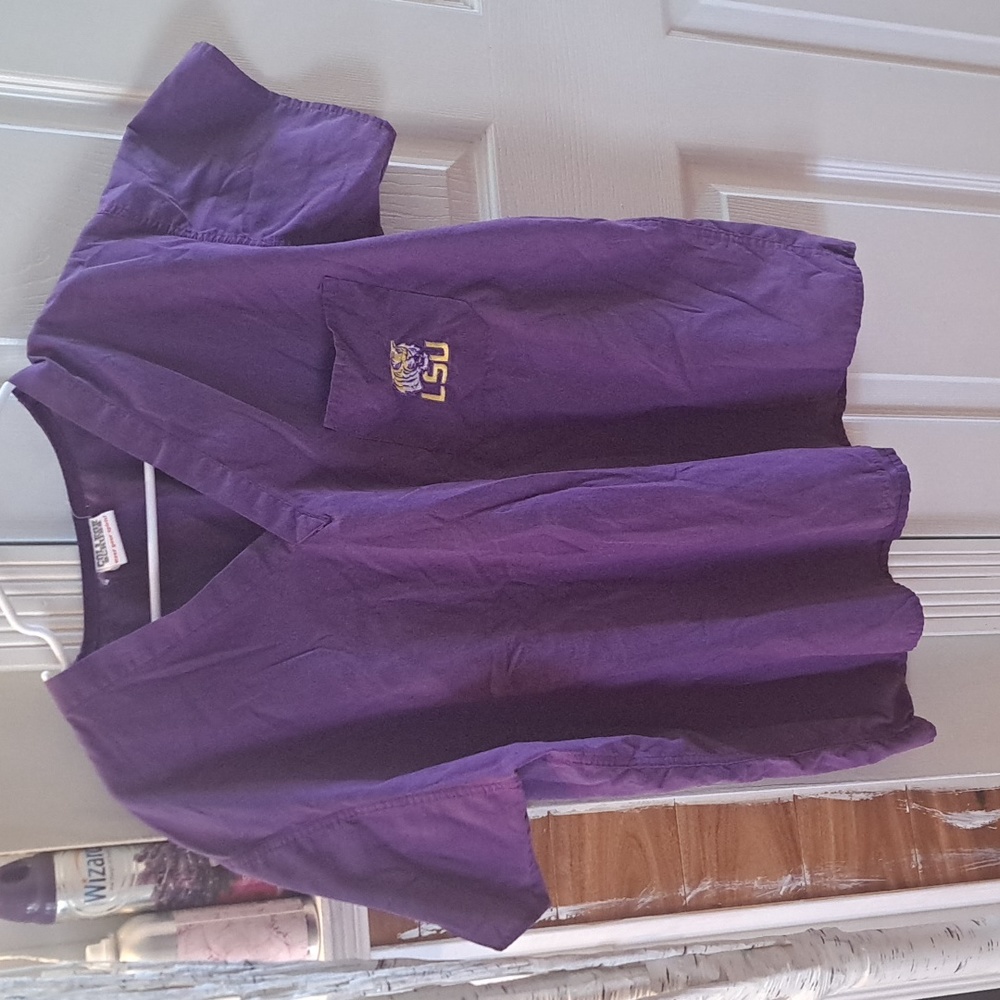 LSU scrub top